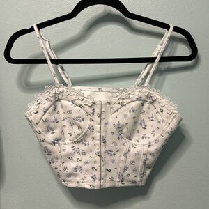 SHEIN Corset Cropped Tank Top